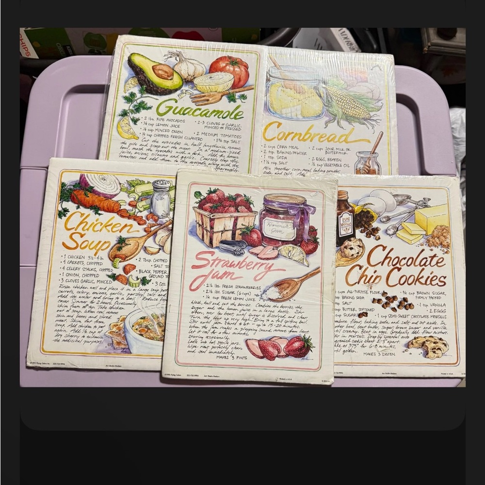 Choice of vintage recipe print NOS